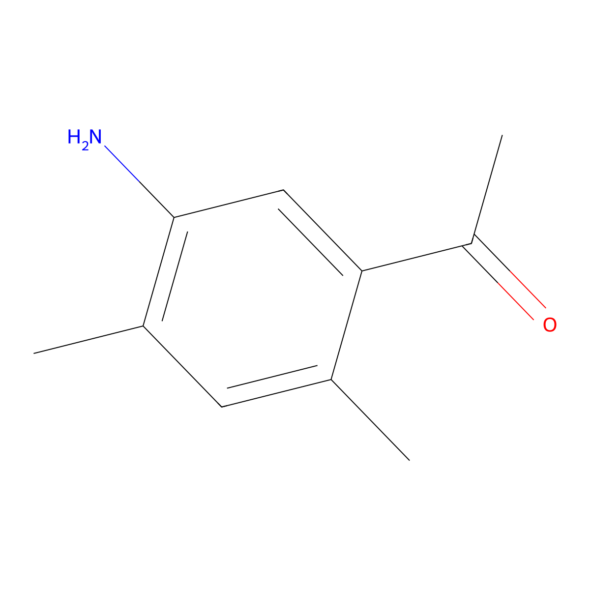 5'-Amino-2',4'-dimethylacetophenone molecular structure, CAS 13621-22-2