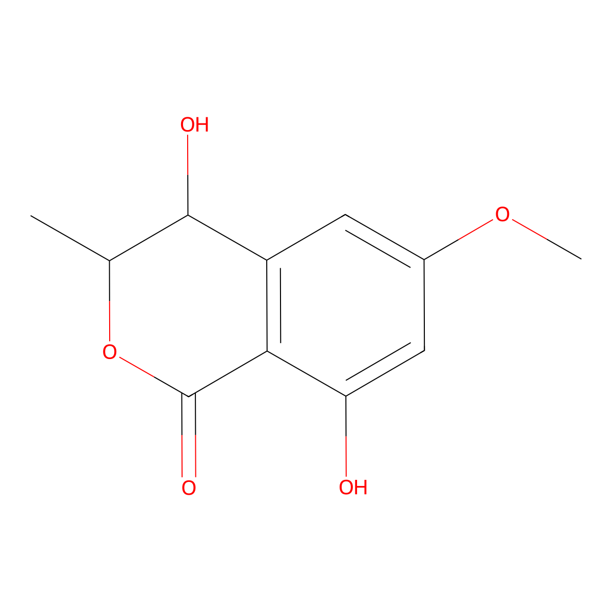 4,8-Dihydroxy-6-methoxy-3-methyl-3,4-dihydro-1h-isochromen-1-one molecular structure, CAS 1362126-00-8
