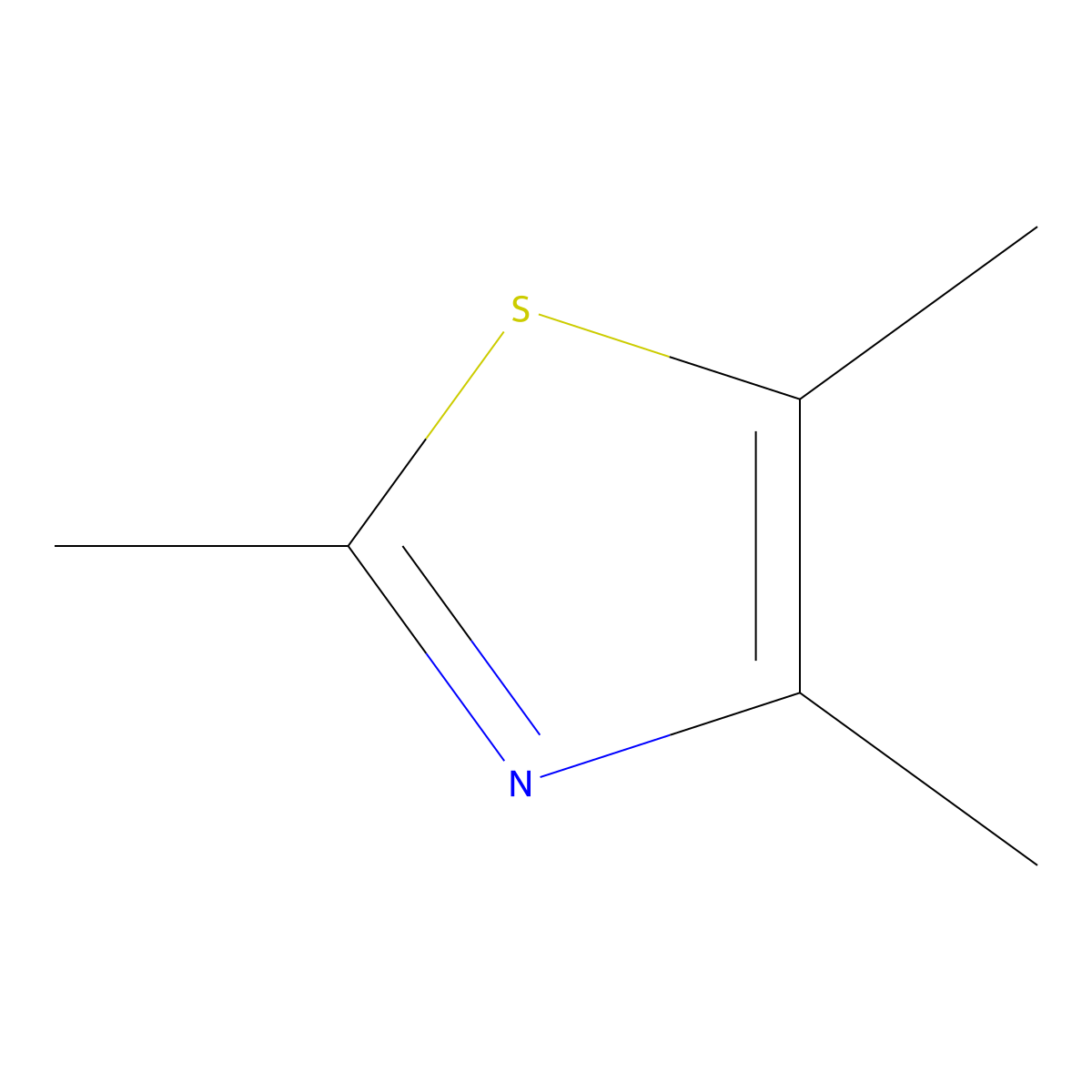 2,4,5-Trimethylthiazole molecular structure, CAS 13623-11-5