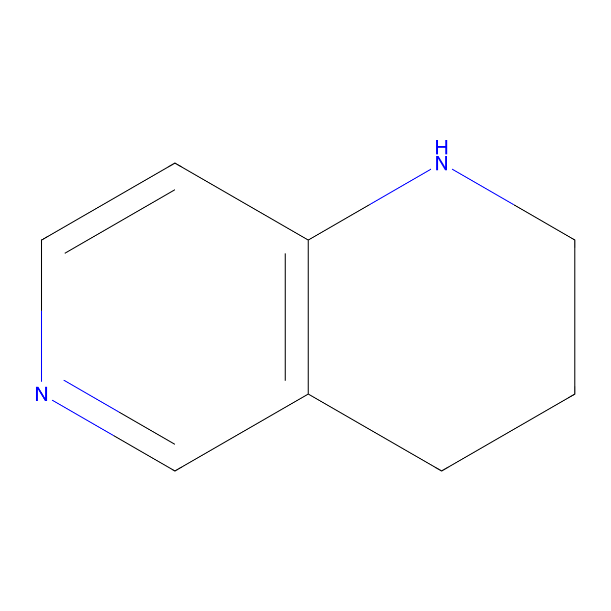1,2,3,4-Tetrahydro-1,6-naphthyridine molecular structure, CAS 13623-84-2