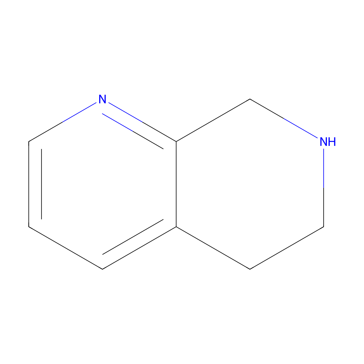 5,6,7,8-Tetrahydro-1,7-naphthyridine molecular structure, CAS 13623-85-3