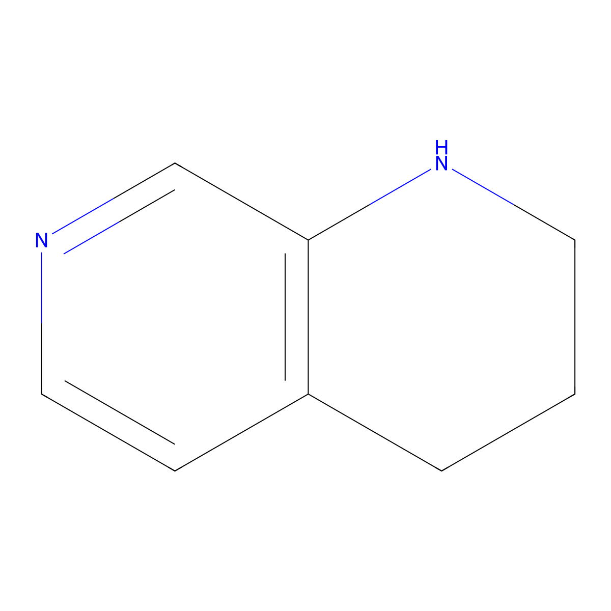 1,2,3,4-Tetrahydro-1,7-naphthyridine molecular structure, CAS 13623-86-4