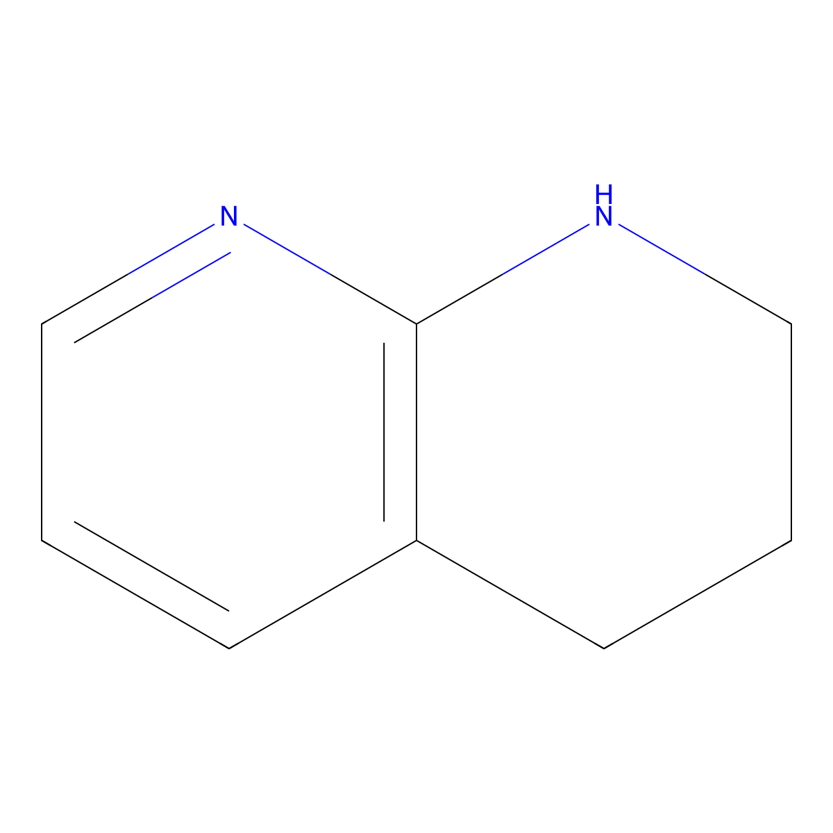 1,2,3,4-Tetrahydro-1,8-naphthyridine molecular structure, CAS 13623-87-5