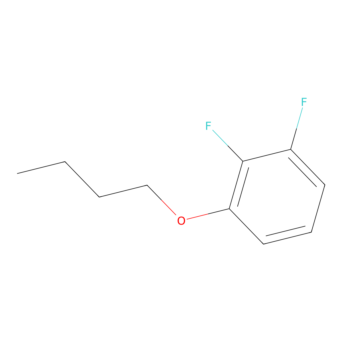1-Butoxy-2,3-Difluorobenzene molecular structure, CAS 136239-66-2