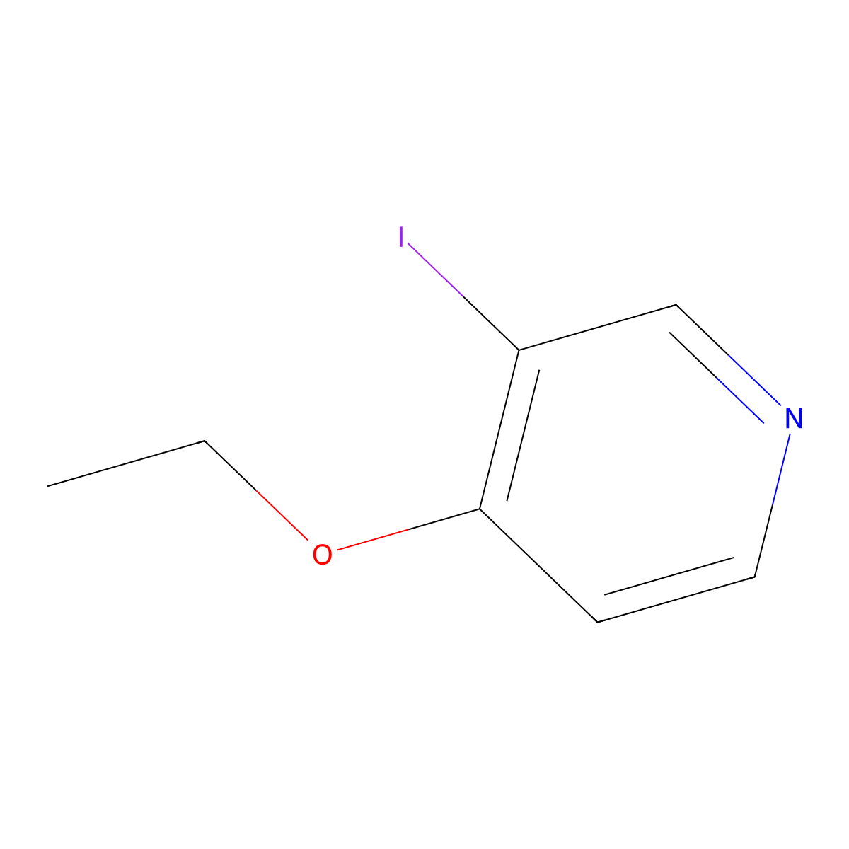 4-Ethoxy-3-iodopyridine molecular structure, CAS 13626-16-9