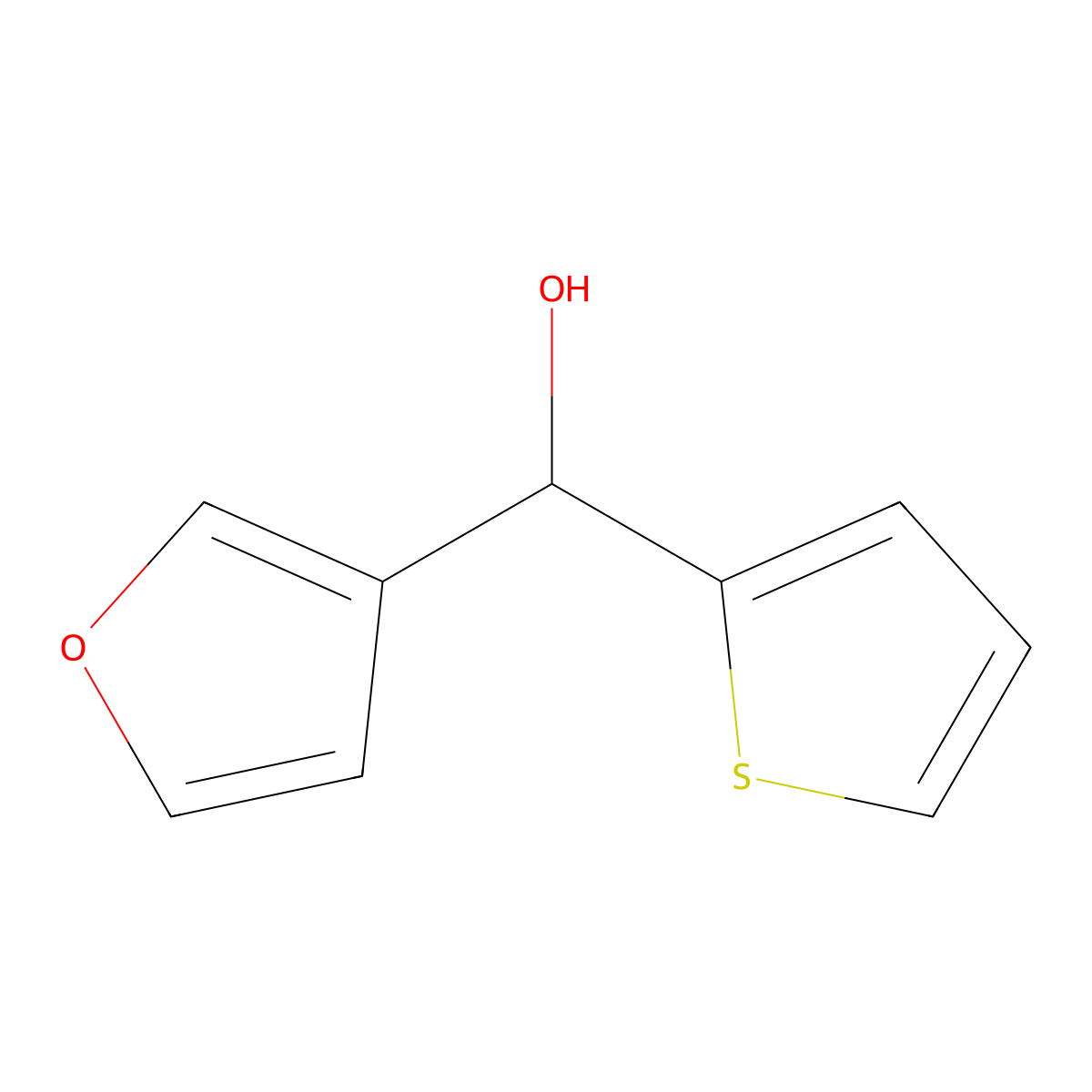 Furan-3-yl(thiophen-2-yl)methanol molecular structure, CAS 136260-84-9