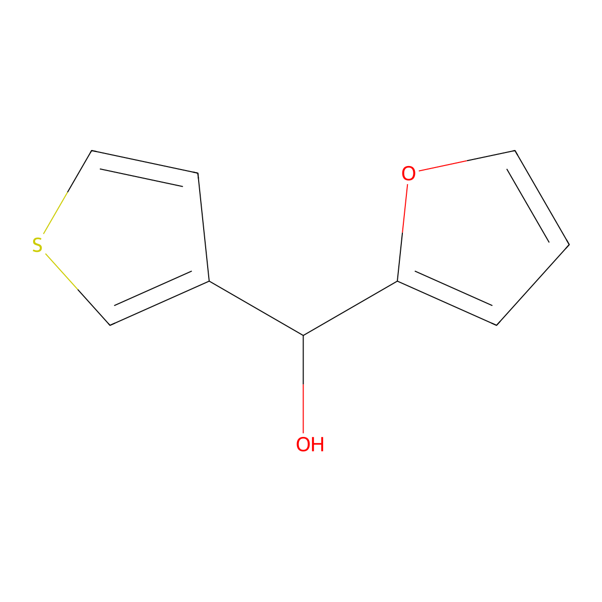 alpha-3-Thienyl-2-furanmethanol molecular structure, CAS 136260-85-0