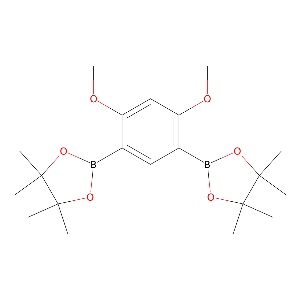 2,2'-(4,6-Dimethoxy-1,3-phenylene)bis(4,4,5,5-tetramethyl-1,3,2-dioxaborolane) molecular structure, CAS 1362676-81-0
