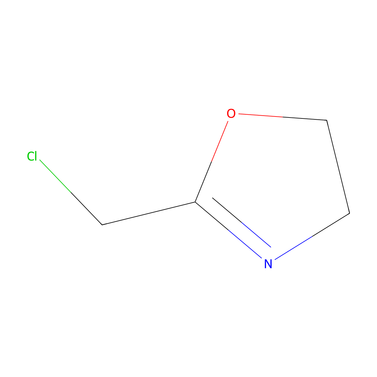 2-(Chloromethyl)-4,5-dihydro-1,3-oxazole molecular structure, CAS 13627-32-2