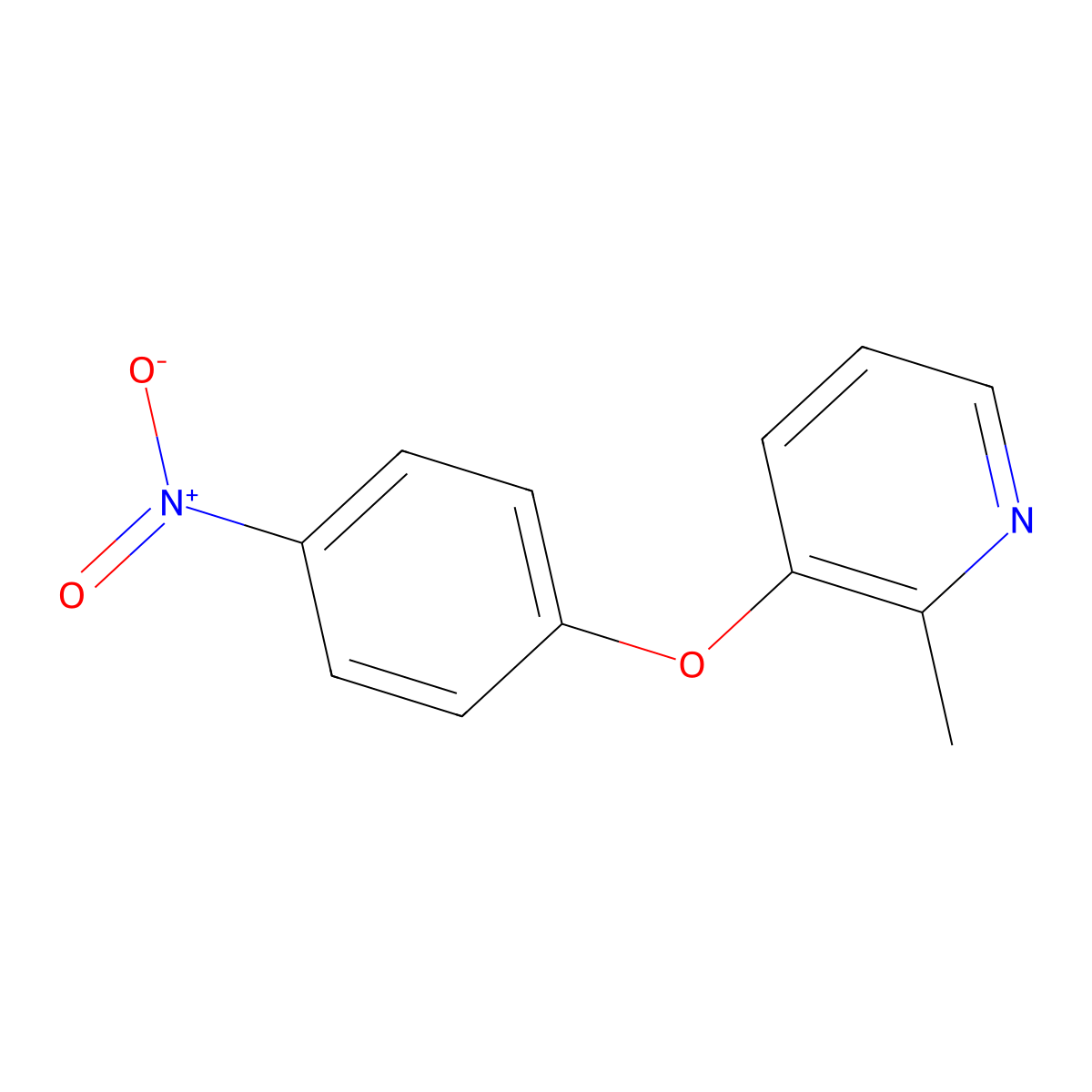 2-Methyl-3-(4-nitrophenoxy)pyridine molecular structure, CAS 1362703-08-9