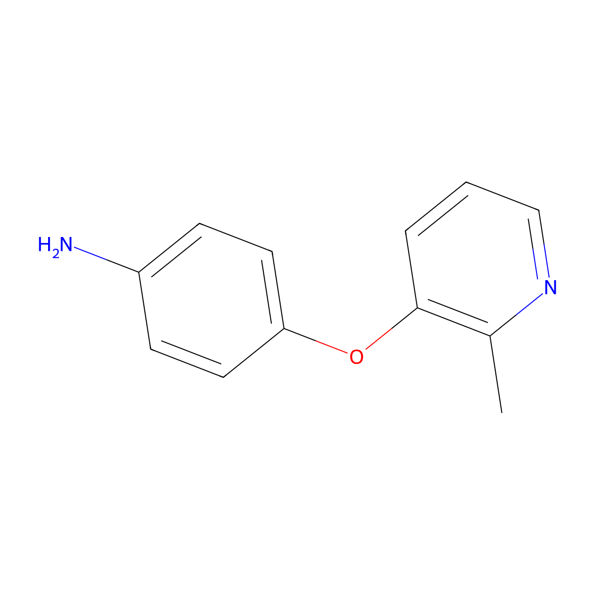 4-((2-Methylpyridin-3-yl)oxy)aniline molecular structure, CAS 1362703-16-9