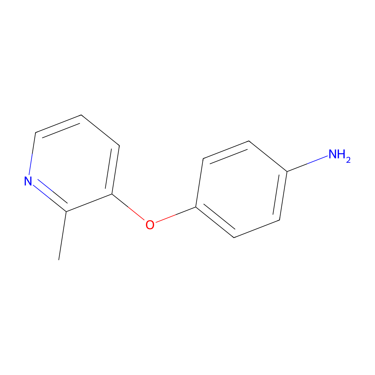 4-((2-Methylpyridin-3-yl)oxy)aniline molecular structure, CAS 1362703-16-9