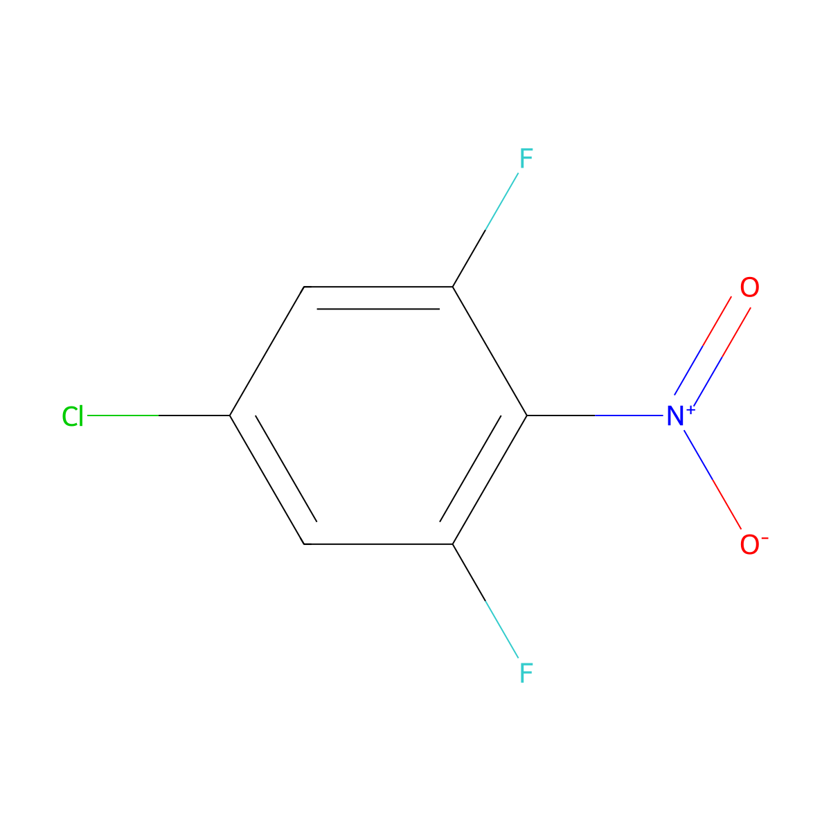 5-Chloro-1,3-difluoro-2-nitrobenzene molecular structure, CAS 136272-31-6