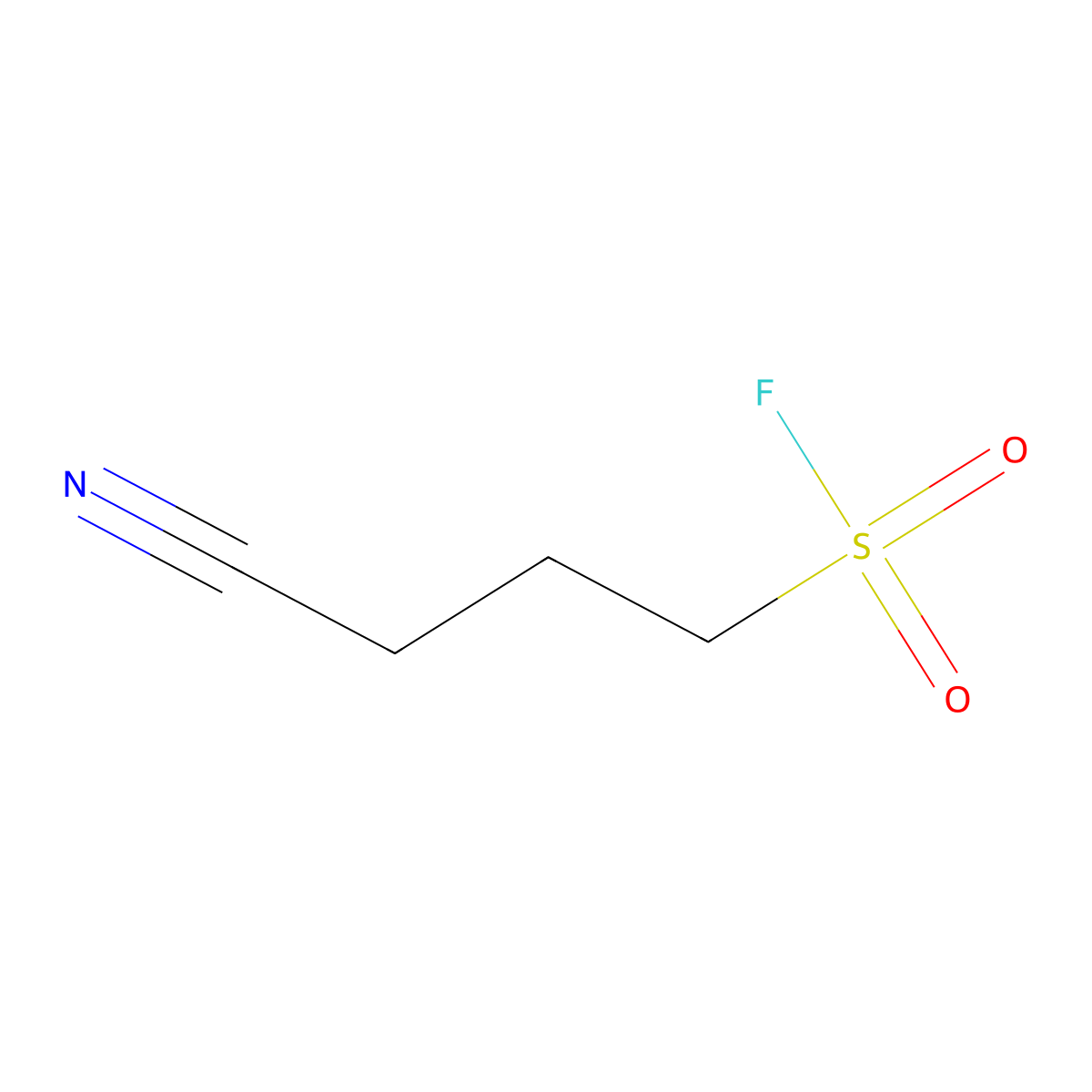 3-Cyanopropane-1-sulfonyl fluoride molecular structure, CAS 1362857-38-2