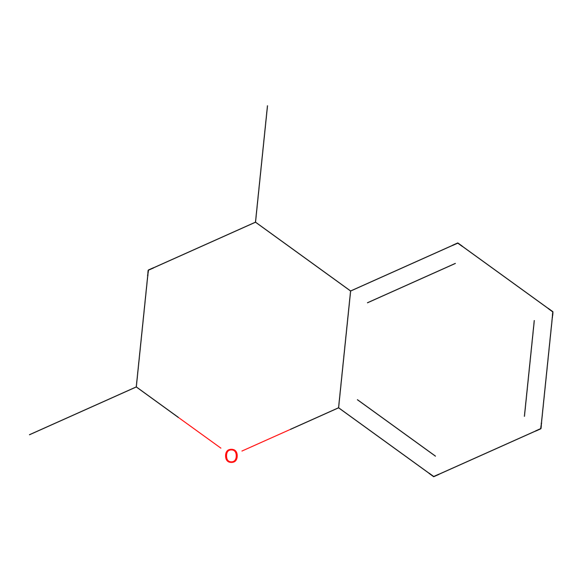 2,4-dimethyl-3,4-dihydro-2H-1-benzopyran molecular structure, CAS 13629-69-1