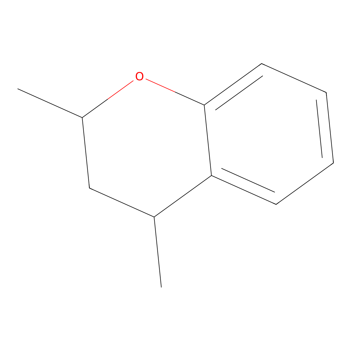 2,4-dimethyl-3,4-dihydro-2H-1-benzopyran molecular structure, CAS 13629-69-1