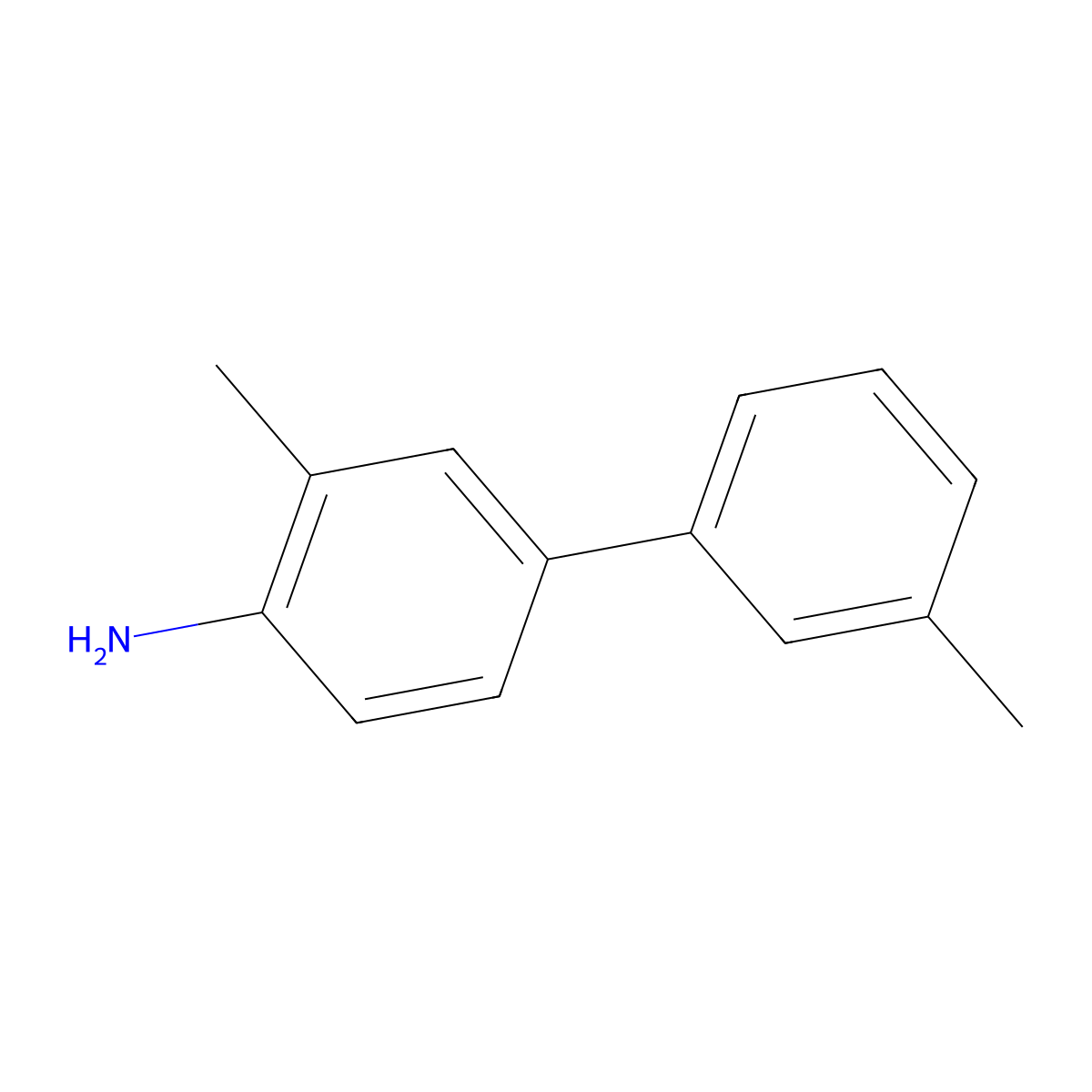 4-Biphenylamine, 3,3'-dimethyl- molecular structure, CAS 13629-82-8
