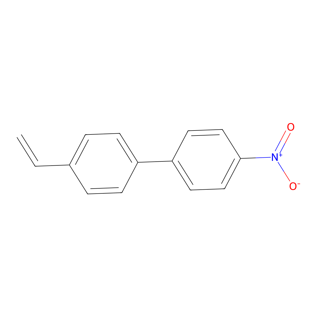 4-Ethenyl-4'-nitro-1,1'-biphenyl molecular structure, CAS 13629-88-4