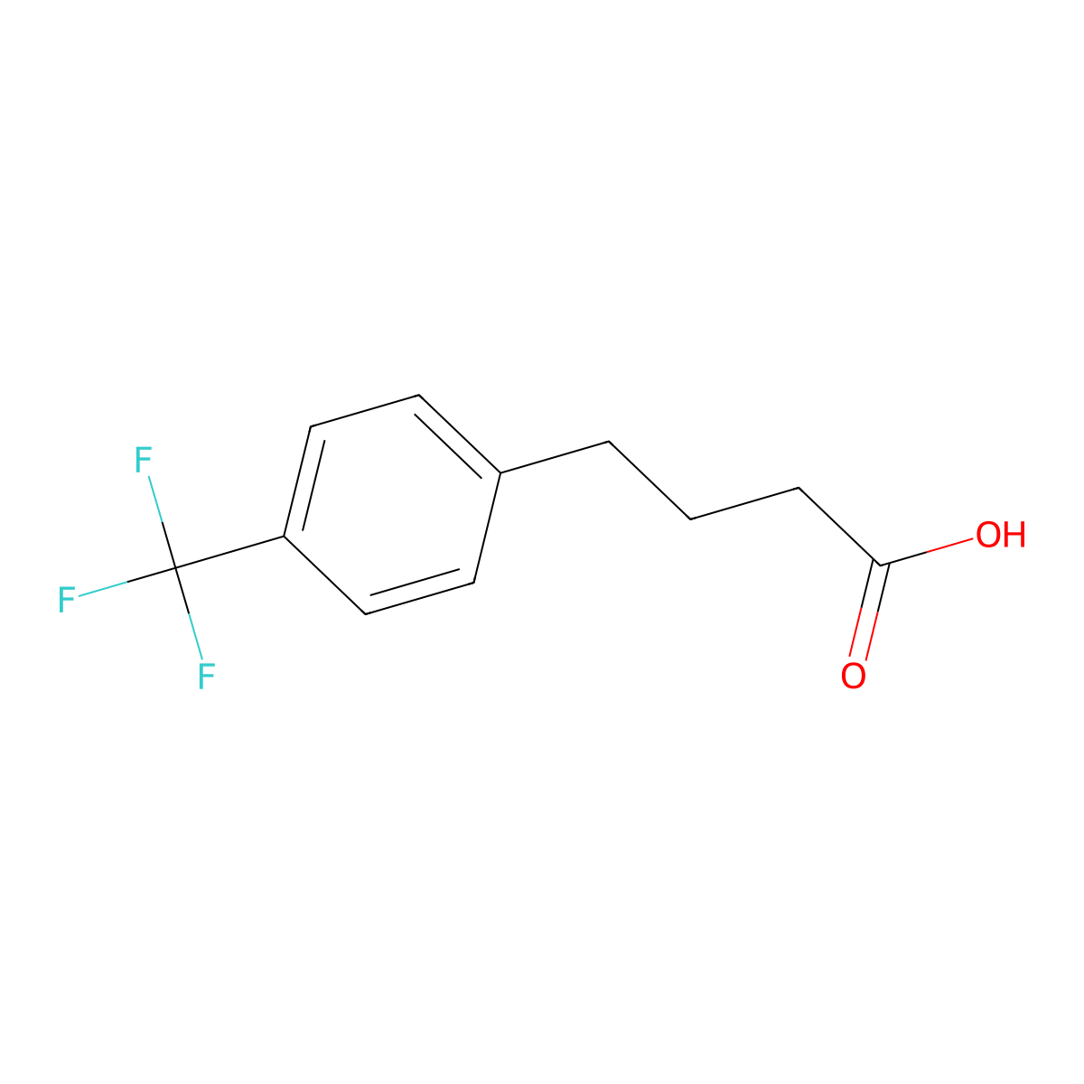 4-[4-(Trifluoromethyl)phenyl]butanoic acid molecular structure, CAS 136295-01-7