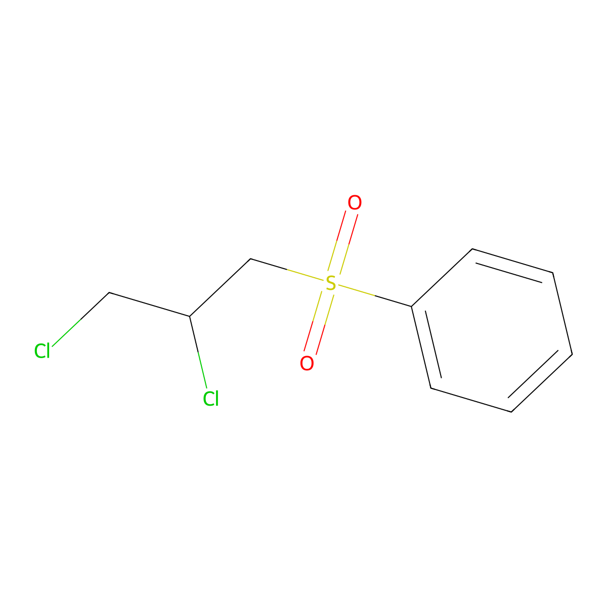 [(2,3-Dichloropropyl)sulfonyl]benzene molecular structure, CAS 13630-97-2