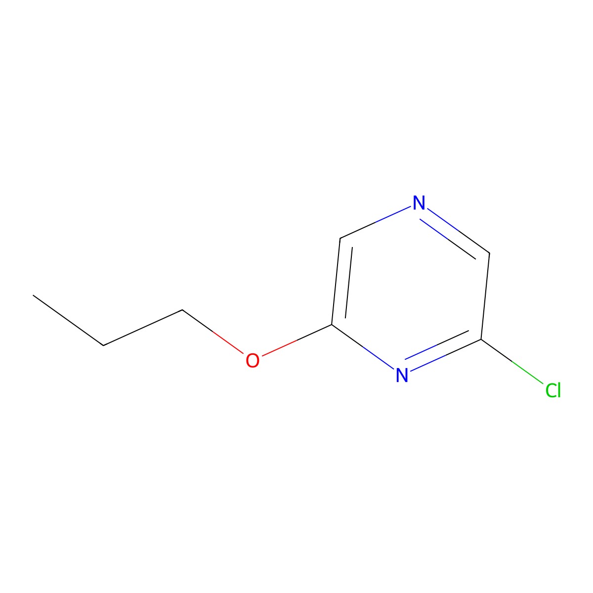 2-Chloro-6-propoxypyrazine molecular structure, CAS 136309-03-0