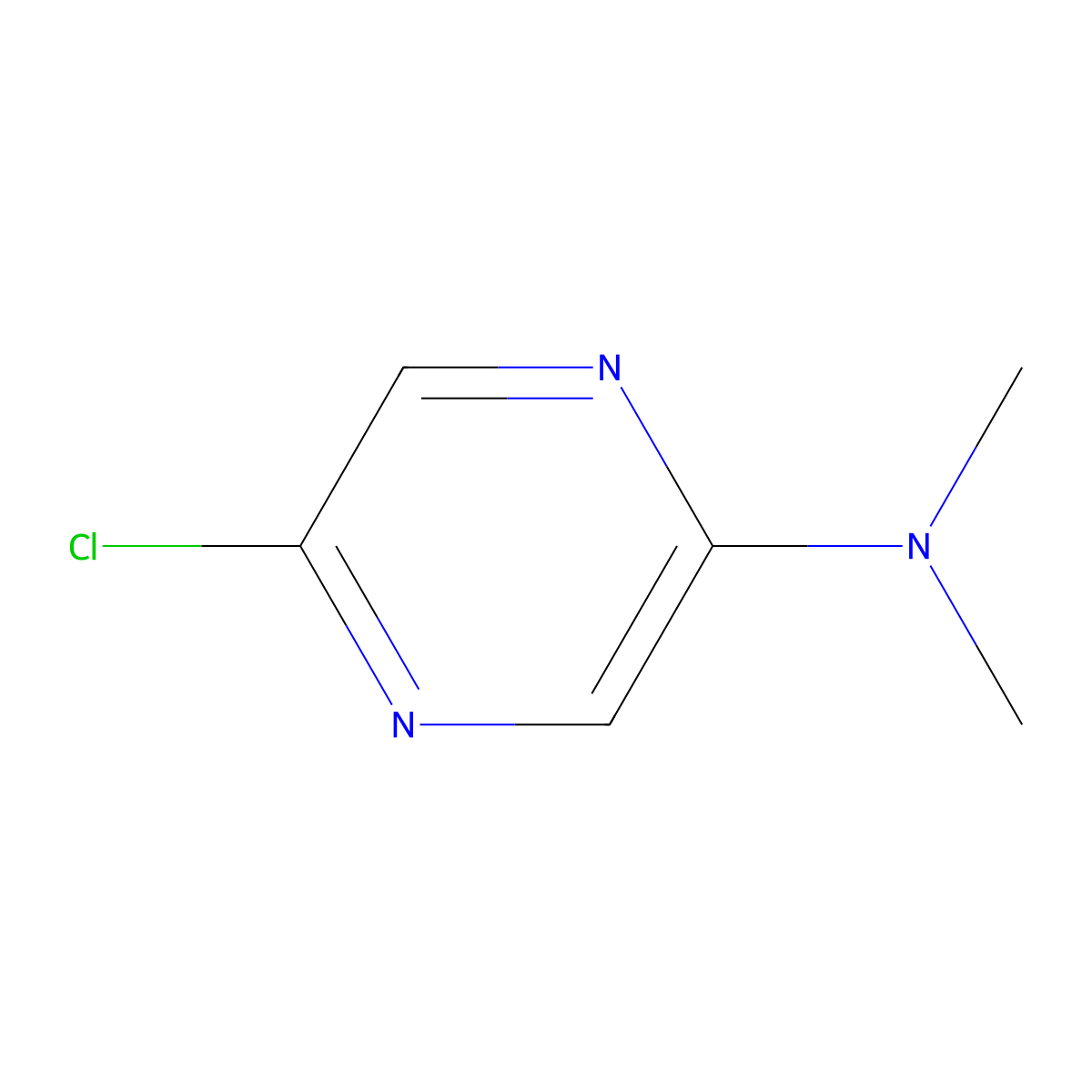 5-chloro-N,N-dimethylpyrazin-2-amine molecular structure, CAS 136309-13-2