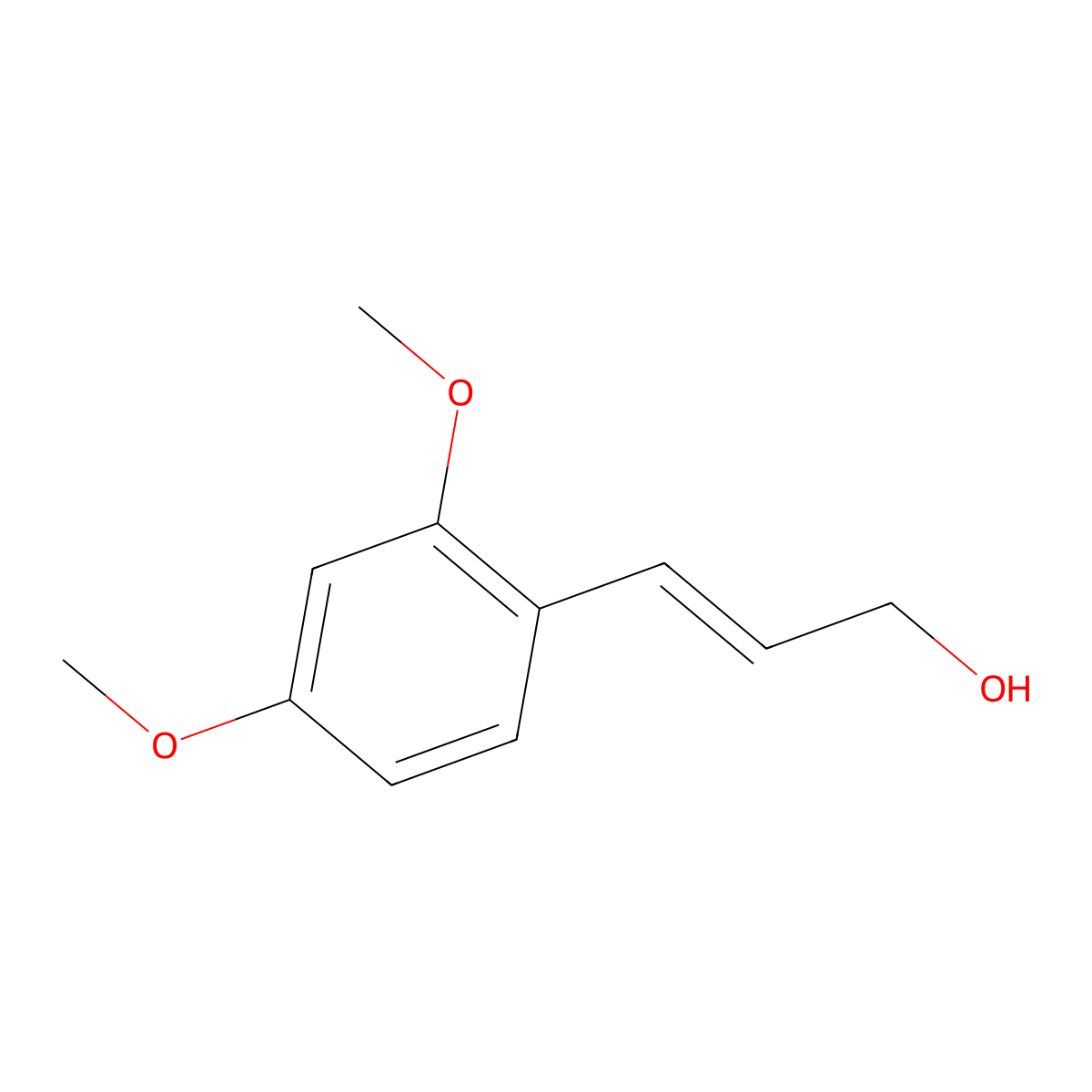 3-(2,4-Dimethoxyphenyl)prop-2-en-1-ol molecular structure, CAS 1363130-07-7