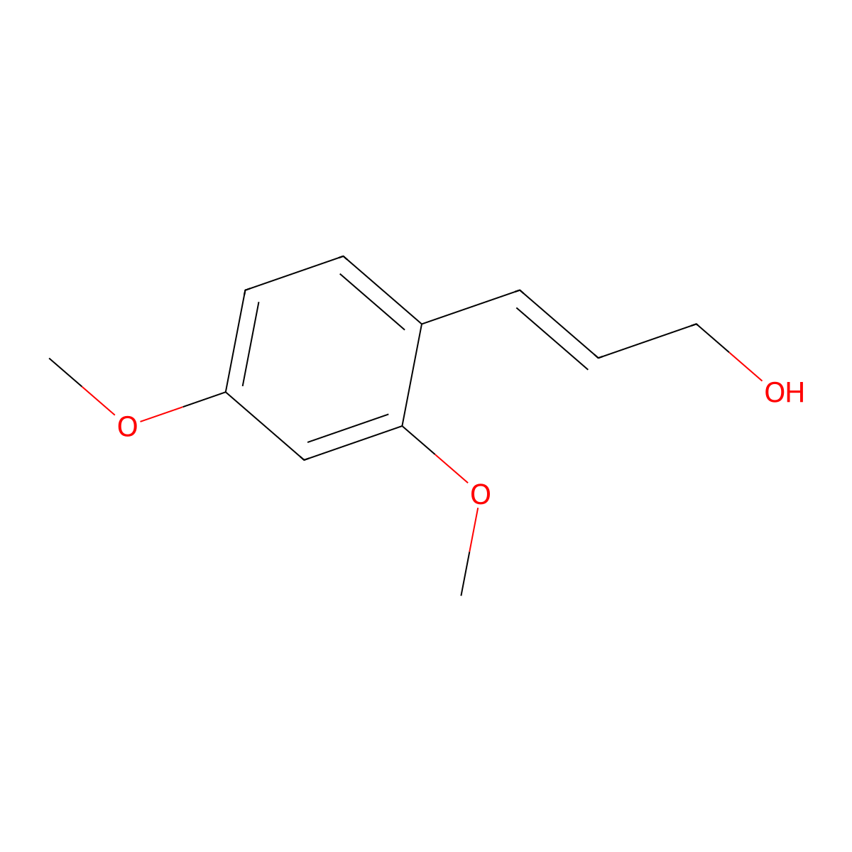 3-(2,4-Dimethoxyphenyl)prop-2-en-1-ol molecular structure, CAS 1363130-07-7