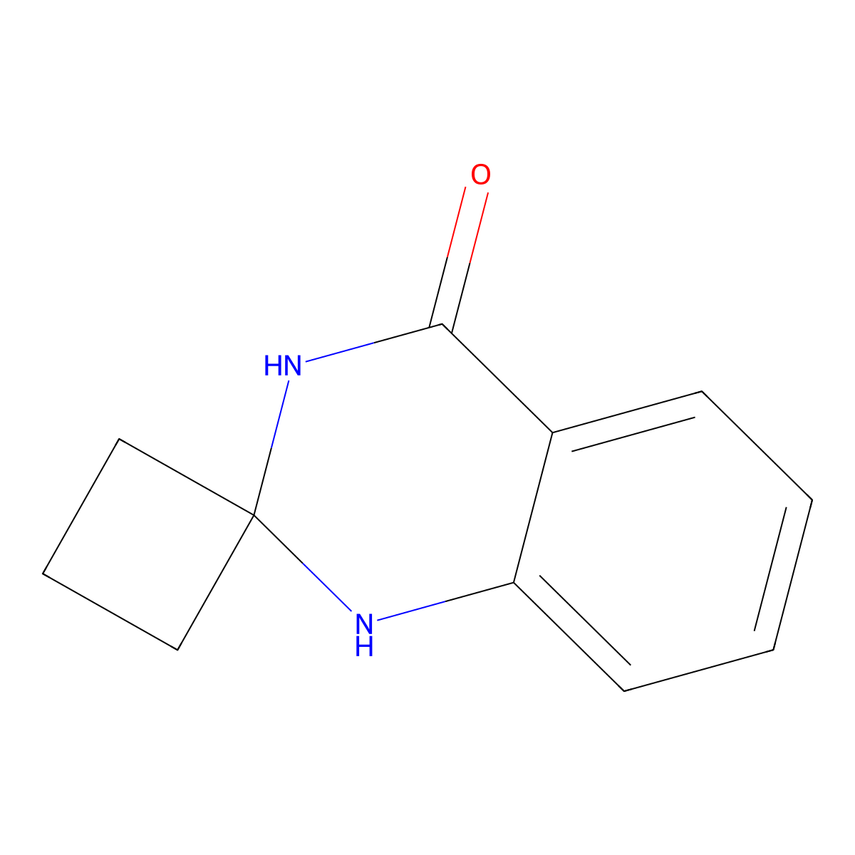 Spiro[1,2,3,4-tetrahydroquinazoline-2,1'-cyclobutane]-4-one molecular structure, CAS 1363165-92-7