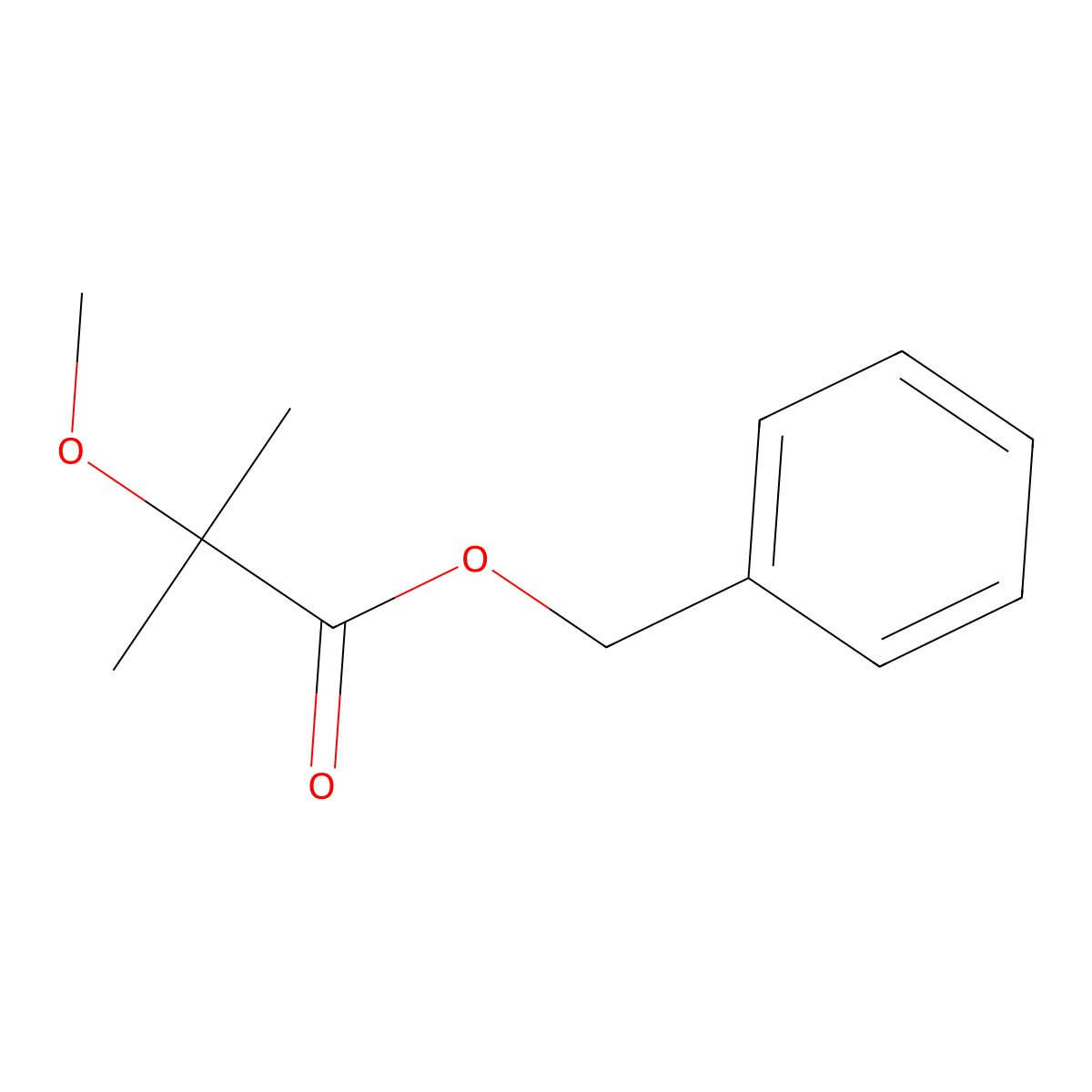 Benzyl 2-Methoxy-2-methylpropionate molecular structure, CAS 1363165-96-1