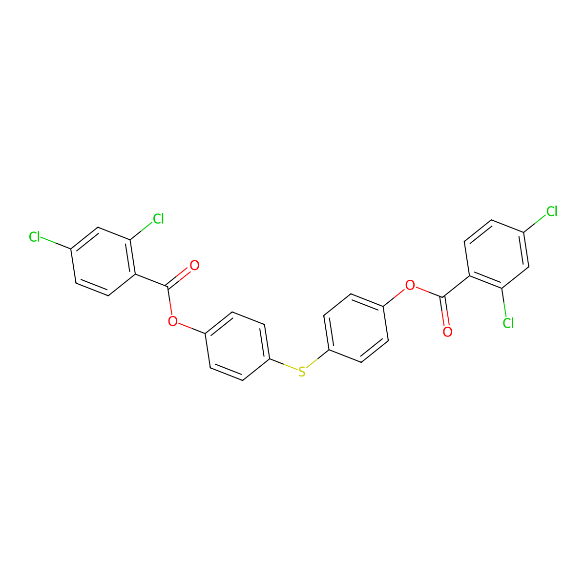 Thiobis(4,1-phenylene) Bis(2,4-dichlorobenzoate) molecular structure, CAS 1363166-13-5