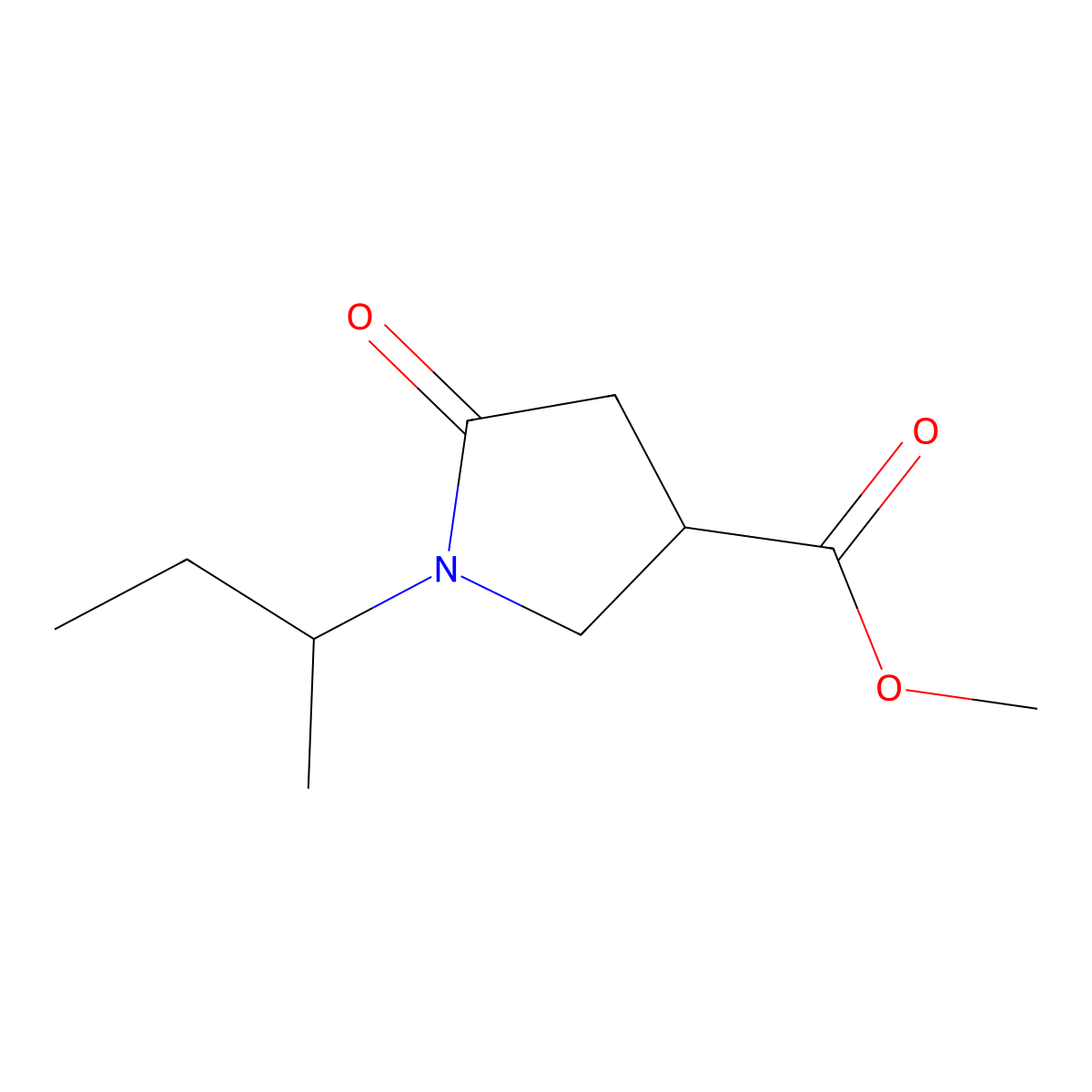 Methyl 1-sec-Butyl-5-oxopyrrolidine-3-carboxylate molecular structure, CAS 1363166-32-8