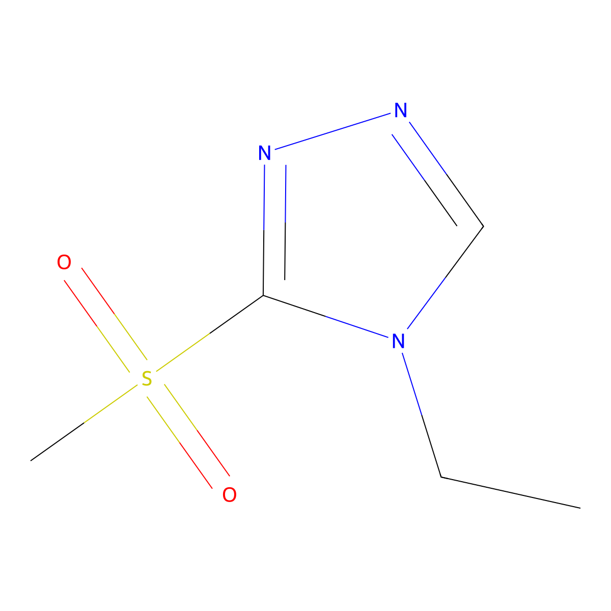 4-Ethyl-3-(methylsulfonyl)-4H-1,2,4-triazole molecular structure, CAS 1363210-23-4