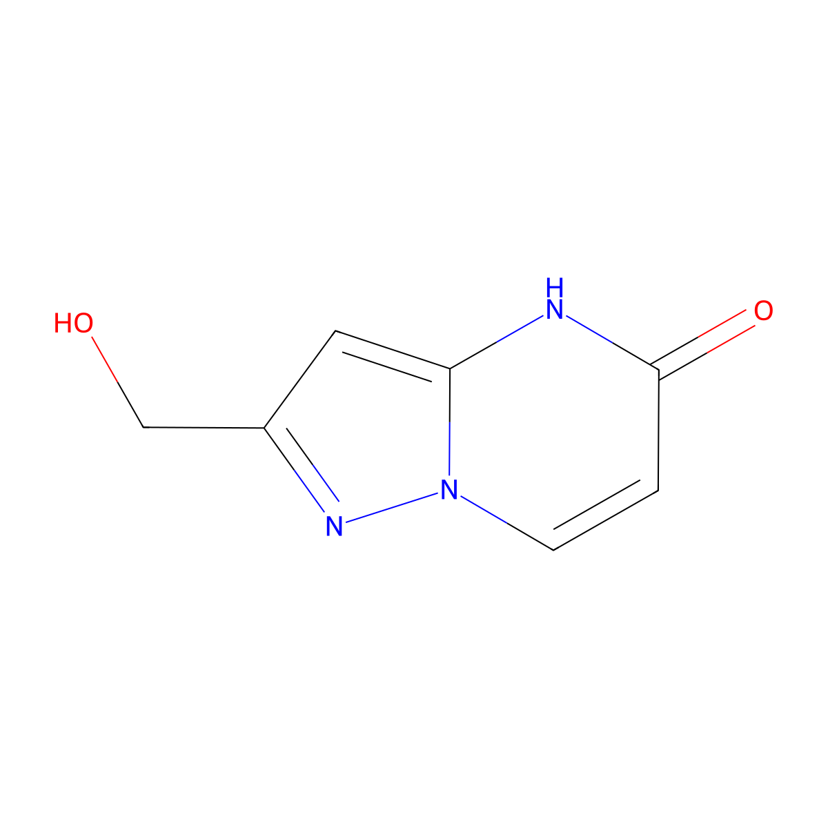 2-(Hydroxymethyl)pyrazolo[1,5-a]pyrimidin-5(4H)-one molecular structure, CAS 1363210-36-9