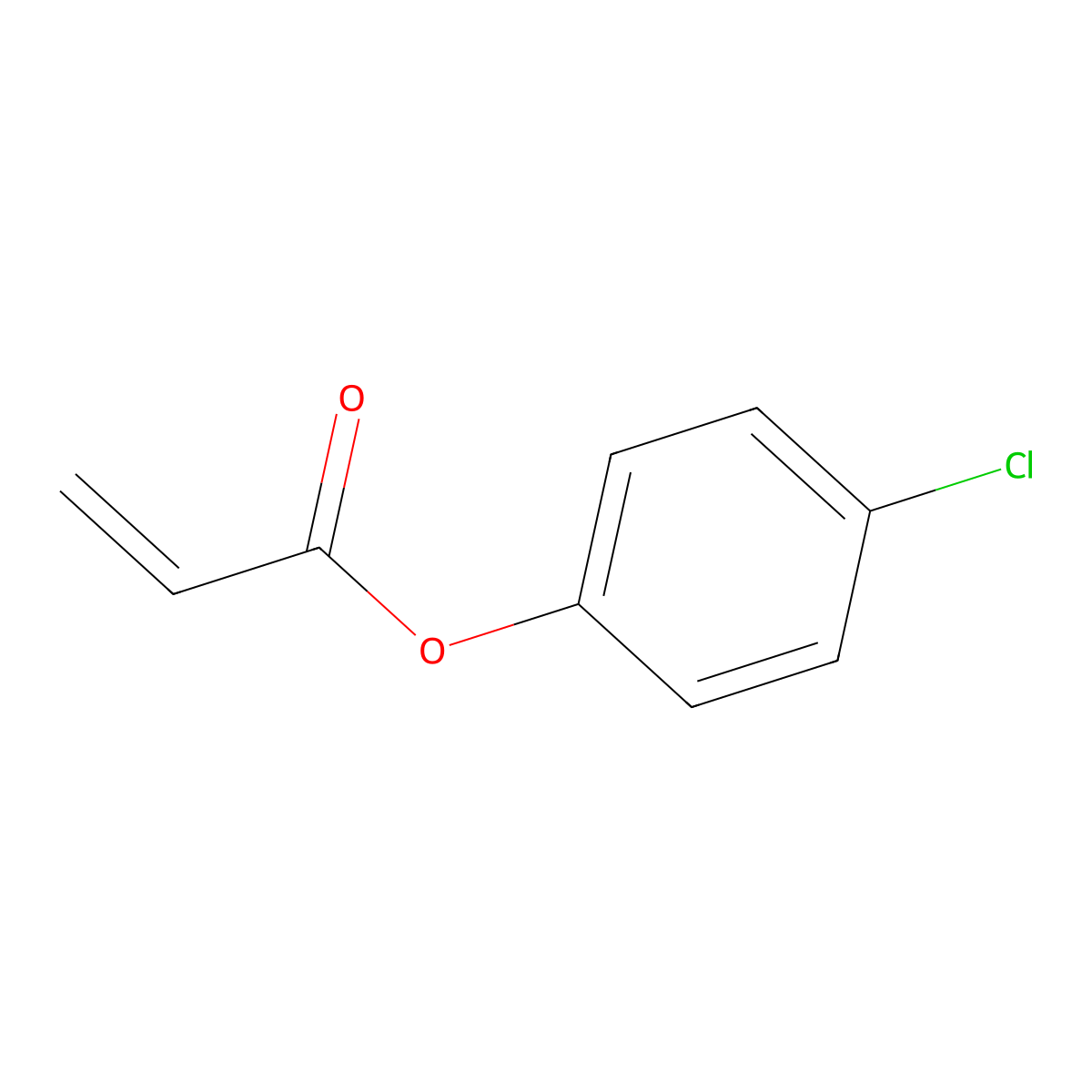4-Chlorophenyl acrylate molecular structure, CAS 13633-87-9