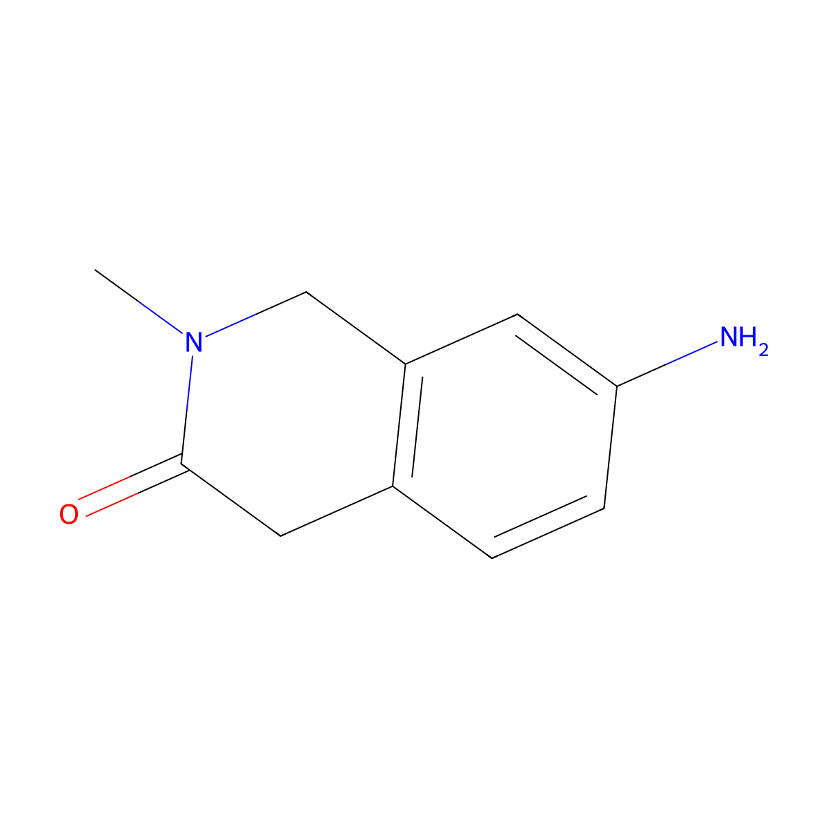 7-Amino-2-methyl-1,2-dihydroisoquinolin-3(4H)-one molecular structure, CAS 1363337-85-2