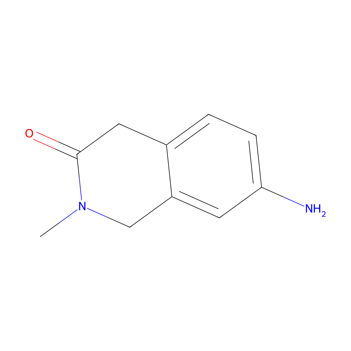 7-Amino-2-methyl-1,2-dihydroisoquinolin-3(4H)-one molecular structure, CAS 1363337-85-2