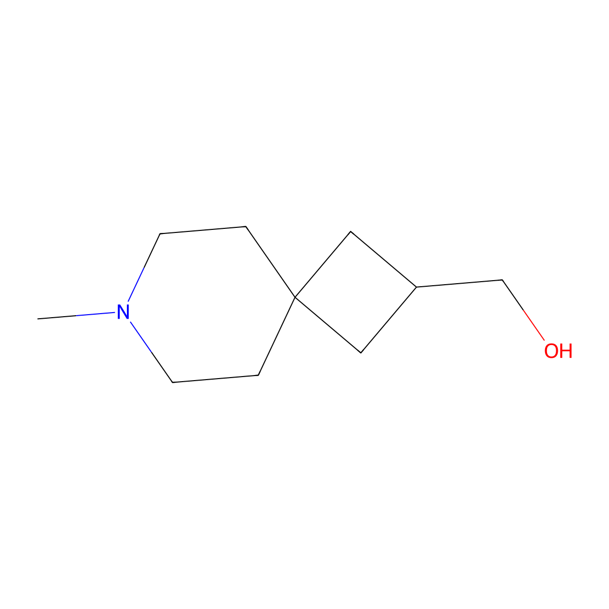 (7-Methyl-7-azaspiro[3.5]nonan-2-yl)methanol molecular structure, CAS 1363360-02-4