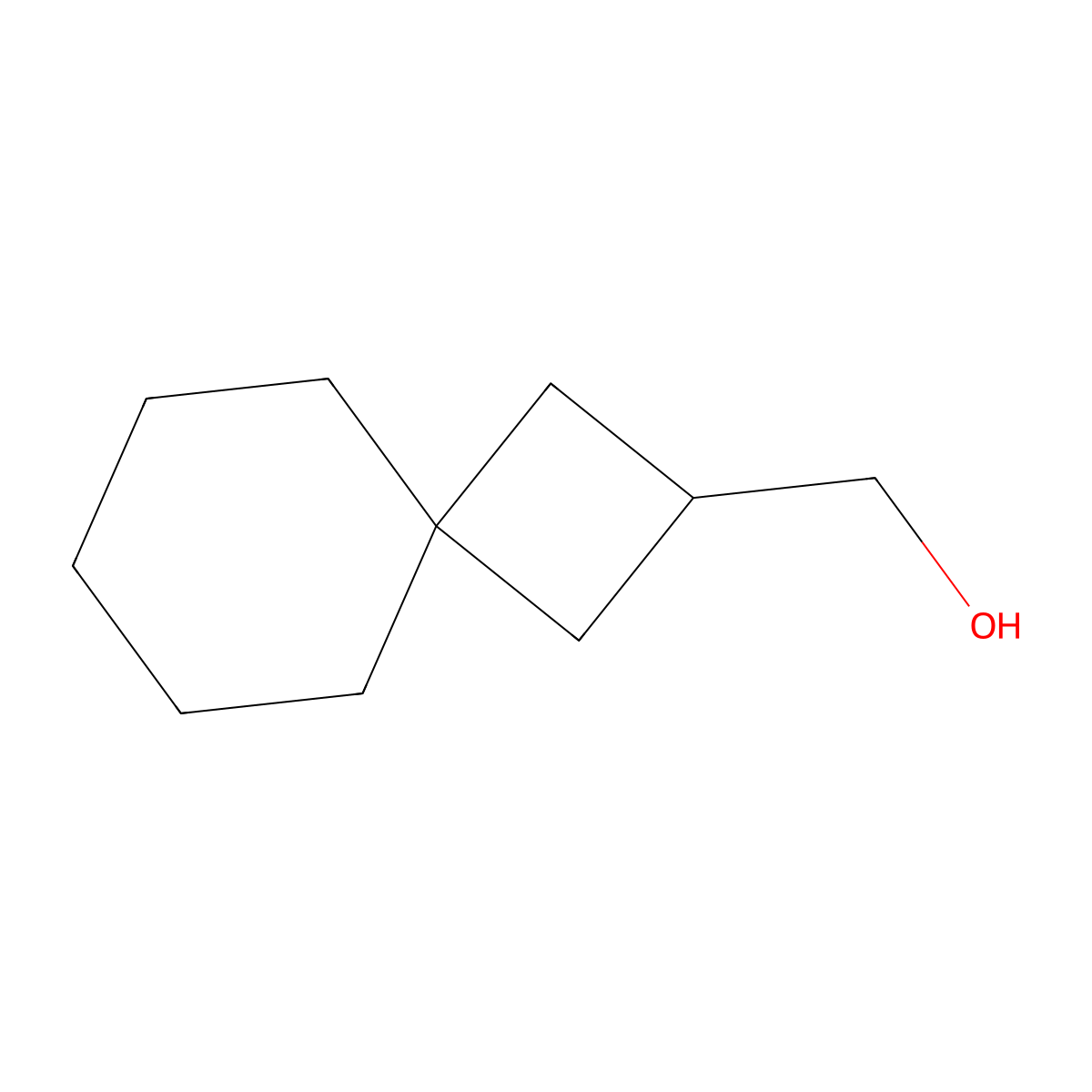 Spiro[3.5]nonan-2-ylmethanol molecular structure, CAS 1363360-05-7