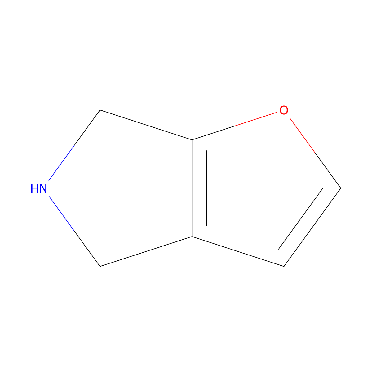 5,6-Dihydro-4H-furo[2,3-c]pyrrole molecular structure, CAS 1363367-67-2