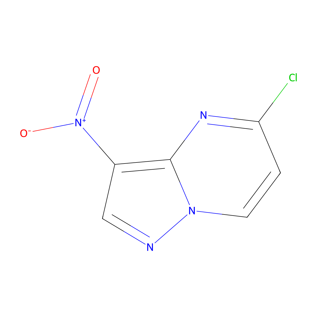 5-Chloro-3-nitropyrazolo[1,5-a]pyrimidine molecular structure, CAS 1363380-51-1