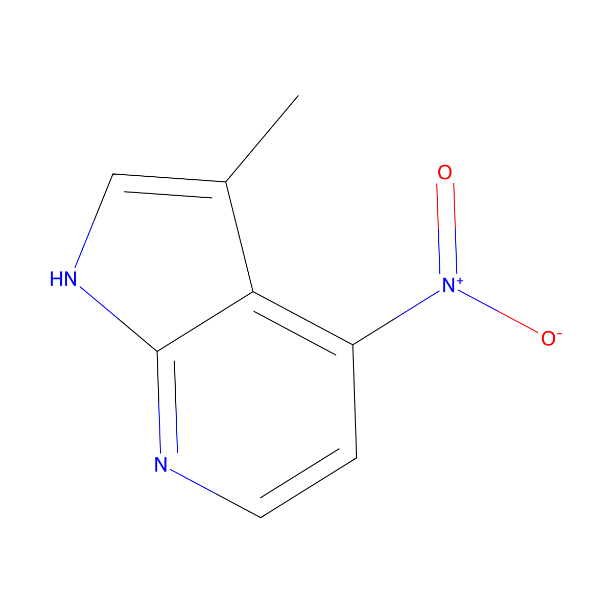 3-Methyl-4-nitro-7-azaindole molecular structure, CAS 1363380-52-2