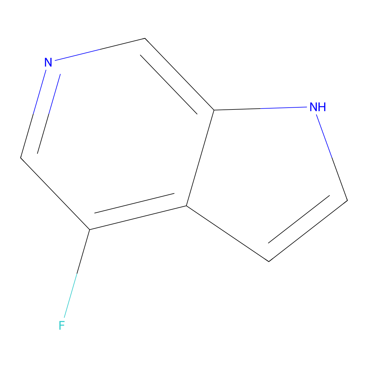 4-Fluoro-6-azaindole molecular structure, CAS 1363380-64-6