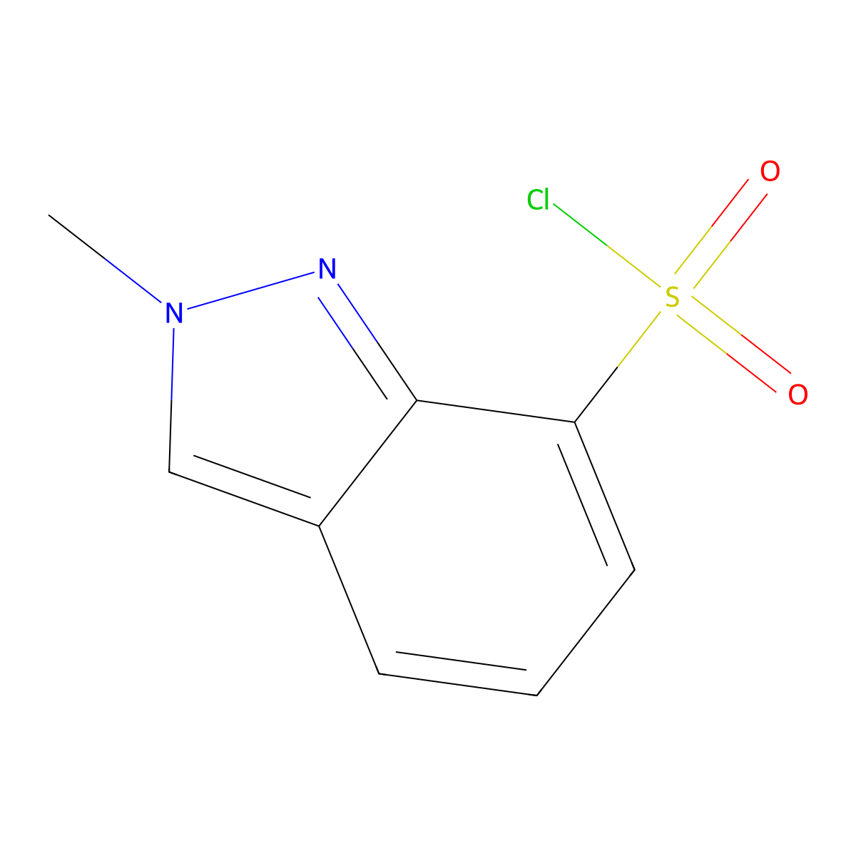 2-Methyl-2H-indazole-7-sulfonyl chloride molecular structure, CAS 1363380-68-0