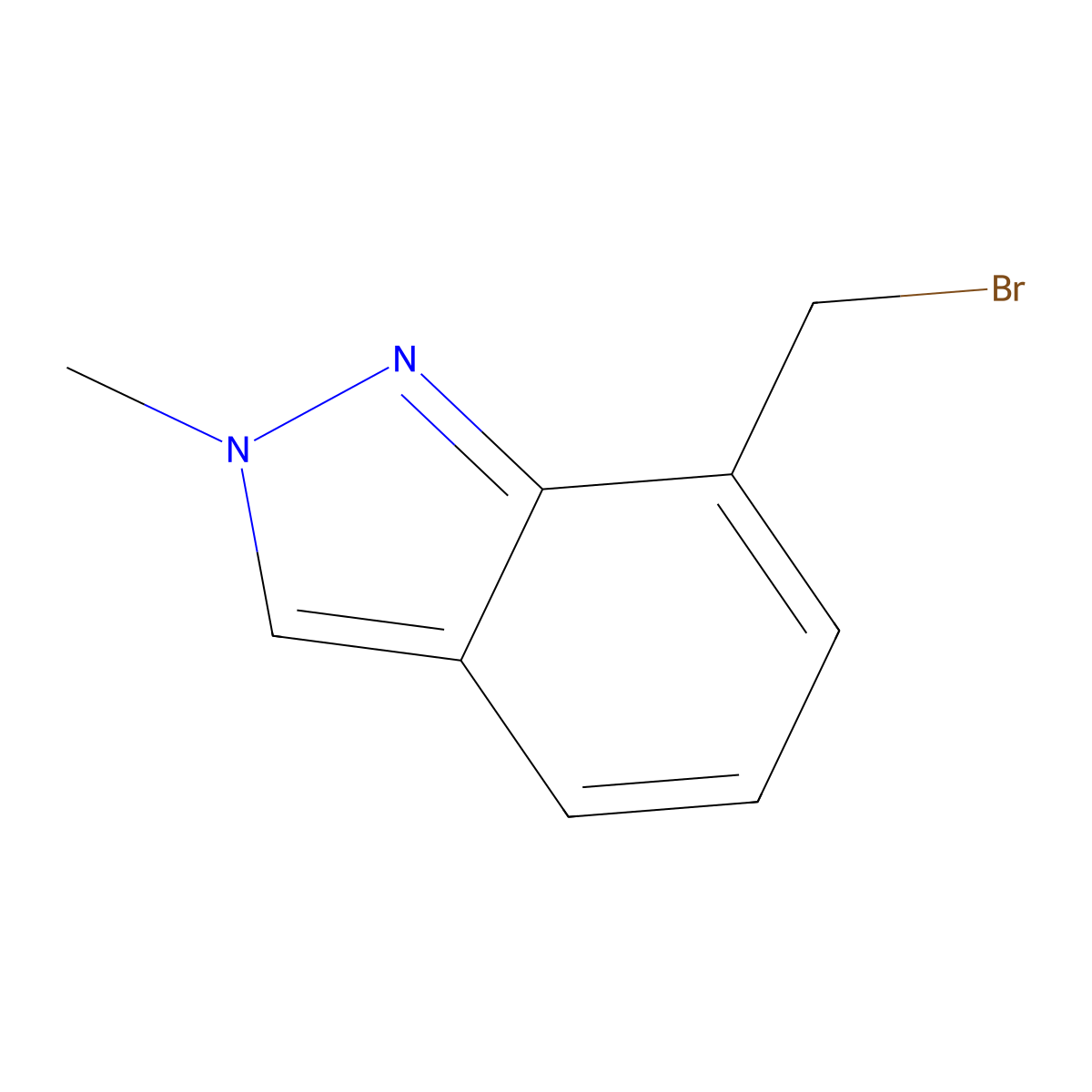 7-Bromomethyl-2-methylindazole molecular structure, CAS 1363380-76-0