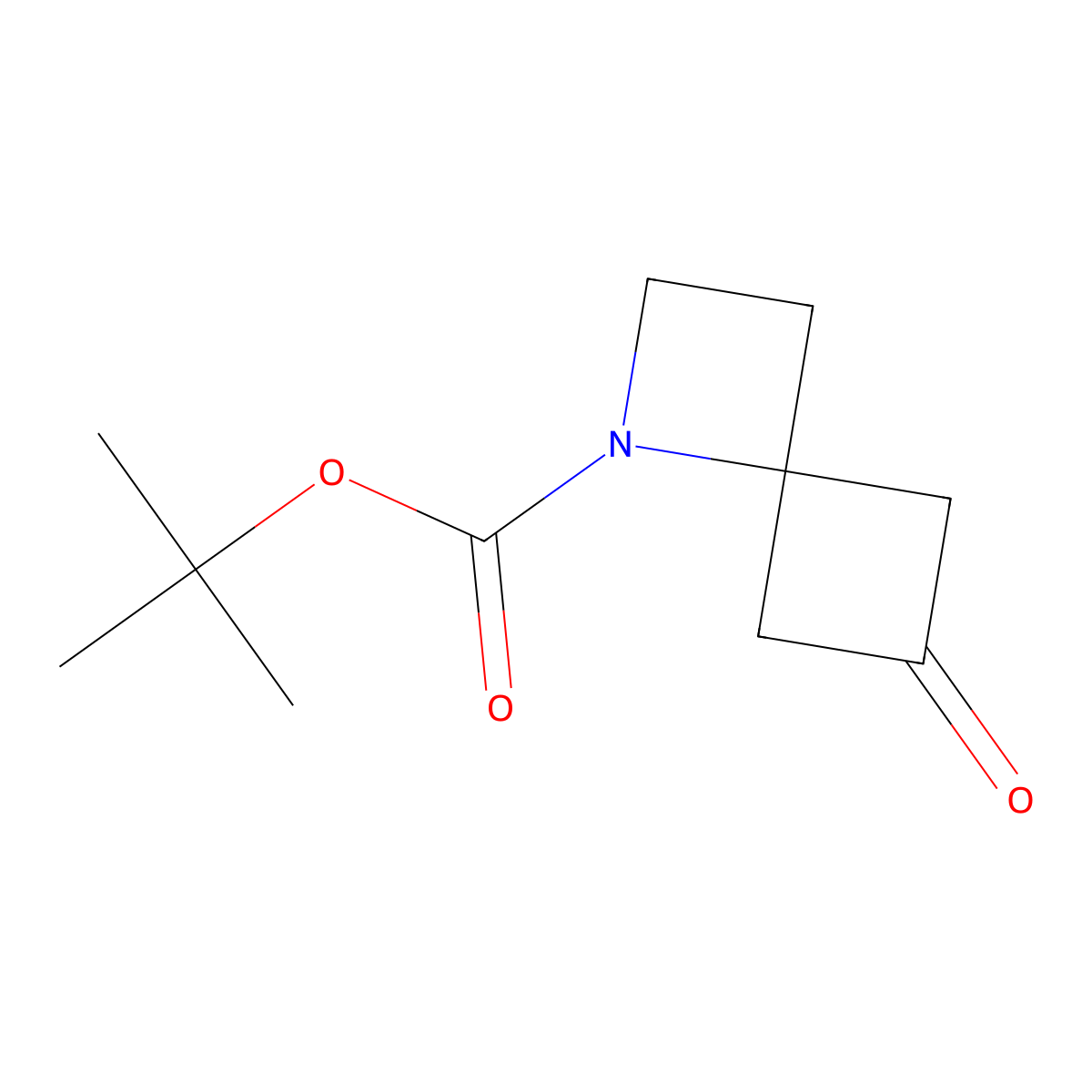1-Boc-6-oxo-1-azaspiro(3.3)heptane molecular structure, CAS 1363380-93-1
