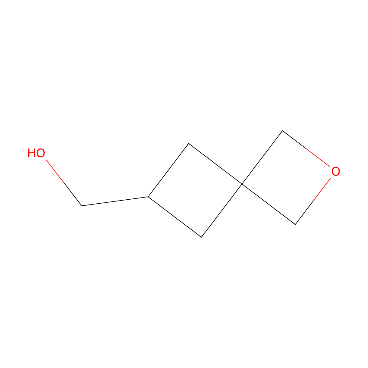 2-Oxaspiro[3.3]heptan-6-ylmethanol molecular structure, CAS 1363380-95-3