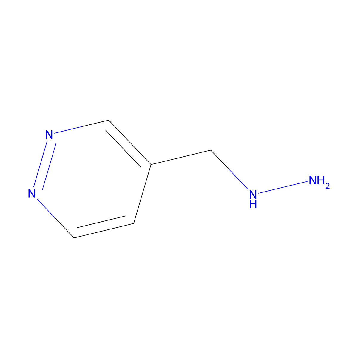 4-(Hydrazinylmethyl)pyridazine molecular structure, CAS 1363380-98-6