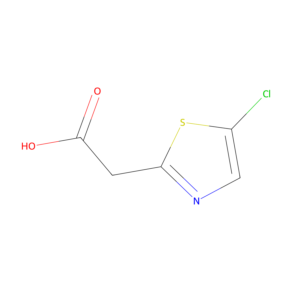 (5-Chloro-thiazol-2-YL)acetic acid molecular structure, CAS 1363381-03-6