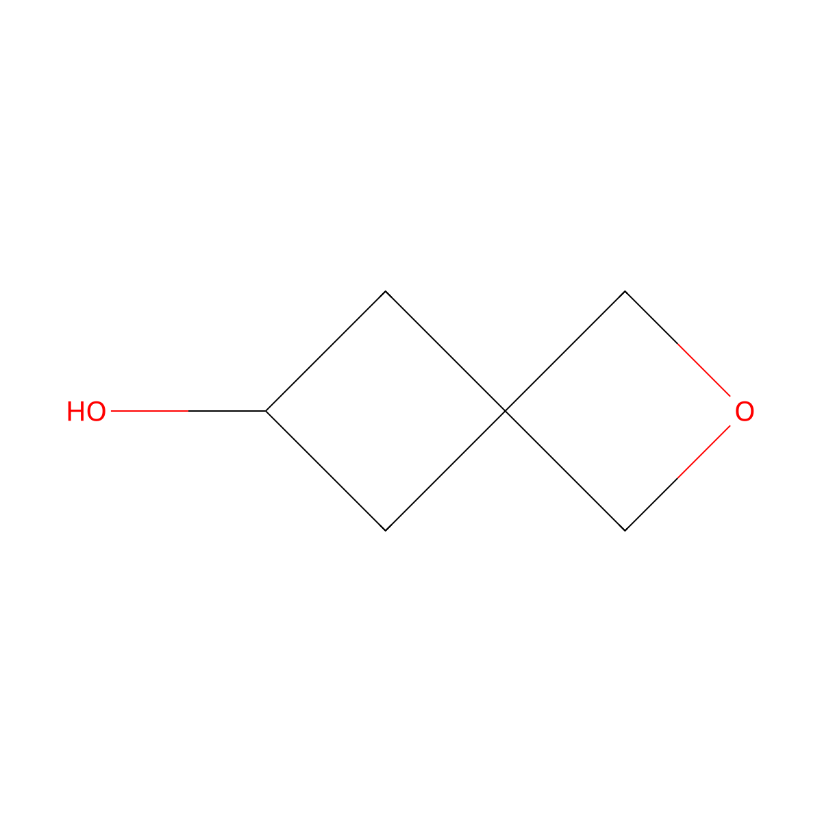 2-Oxaspiro(3.3)heptan-6-ol molecular structure, CAS 1363381-08-1